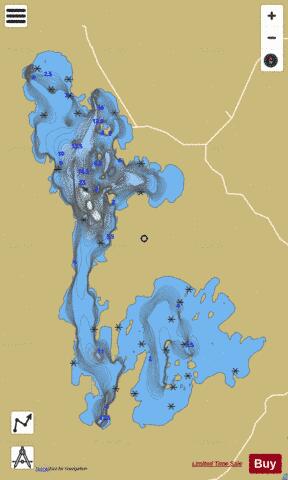 Granet, Lac depth contour Map - i-Boating App