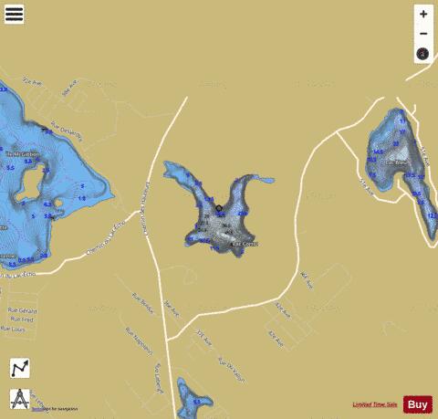 Cornu, Lac depth contour Map - i-Boating App