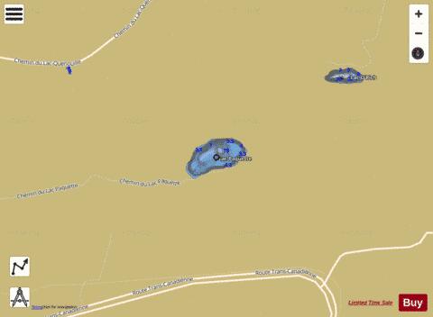Paquette, Lac depth contour Map - i-Boating App