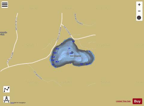 Bromont, Lac depth contour Map - i-Boating App