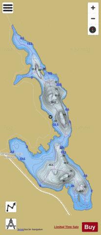 Beauce, Lac a depth contour Map - i-Boating App
