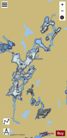 Lapeyrere, Lac depth contour Map - i-Boating App