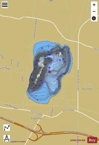 Argent, Lac d' depth contour Map - i-Boating App