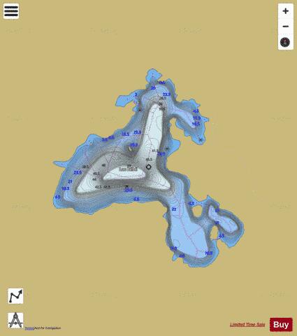 Bebe, Lac depth contour Map - i-Boating App