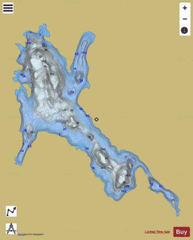 Rossi, Lac depth contour Map - i-Boating App