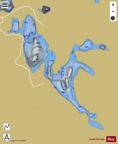 Savane, Lac de la depth contour Map - i-Boating App