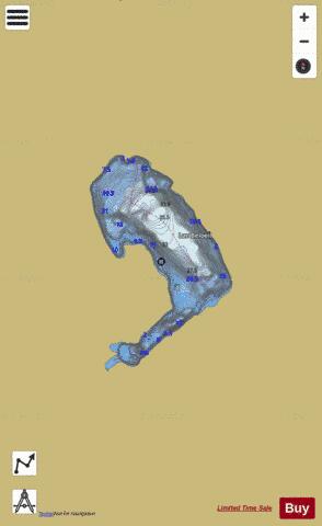 Beloeil, Lac depth contour Map - i-Boating App