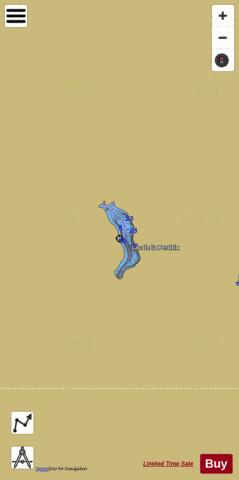 Perdrix, Lac de la depth contour Map - i-Boating App