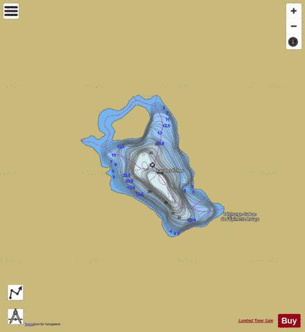 Echos, Lac des depth contour Map - i-Boating App