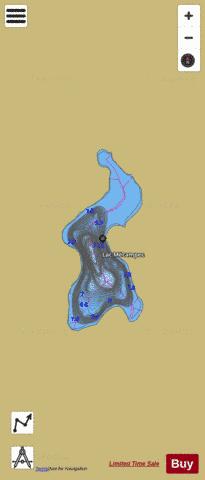 Mecampec, Lac depth contour Map - i-Boating App