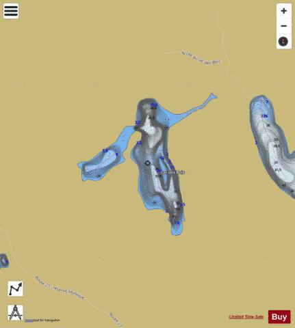 Bois, Lac des depth contour Map - i-Boating App