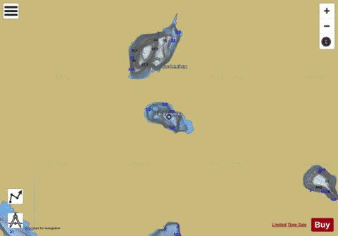 Campeau, Lac depth contour Map - i-Boating App