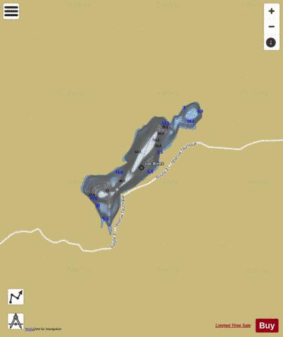 Binet, Lac depth contour Map - i-Boating App