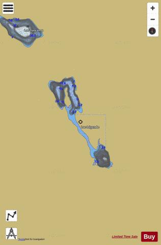 Legende, Lac depth contour Map - i-Boating App