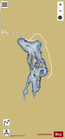 Mitchell, Lac depth contour Map - i-Boating App