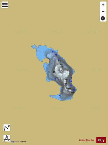 Caisse, Lac depth contour Map - i-Boating App