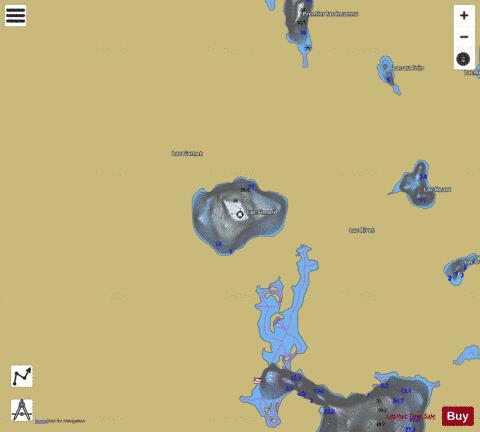 Simard, Lac depth contour Map - i-Boating App