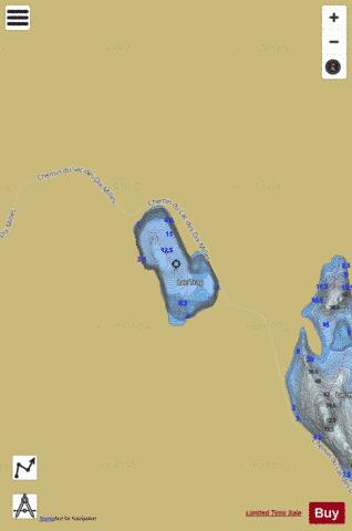 Trap, Lac depth contour Map - i-Boating App