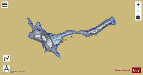 Rocher Blanc, Lac du depth contour Map - i-Boating App
