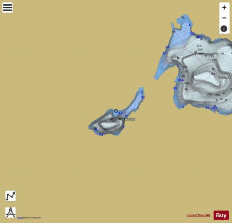 Hoyt, Lac depth contour Map - i-Boating App