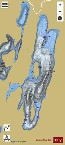 Grandive, Lac depth contour Map - i-Boating App
