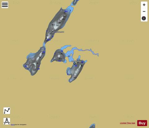 Jacques, Lac depth contour Map - i-Boating App