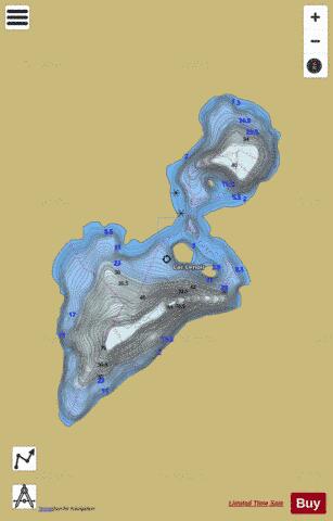 Lenoir, Lac depth contour Map - i-Boating App