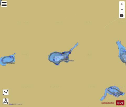 Provision, Lac de la depth contour Map - i-Boating App