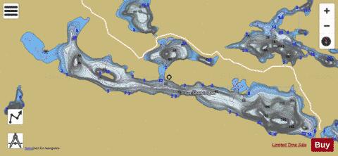 Shawinigan, Lac depth contour Map - i-Boating App