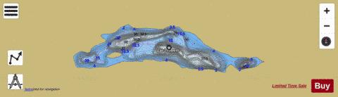Thibert, Lac depth contour Map - i-Boating App