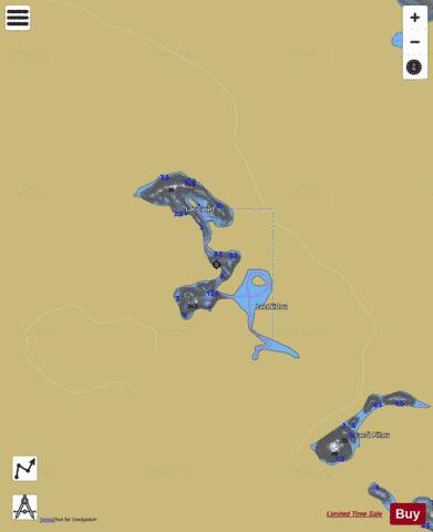 Nidou, Lac depth contour Map - i-Boating App