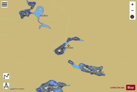 Pitou, Lac a depth contour Map - i-Boating App