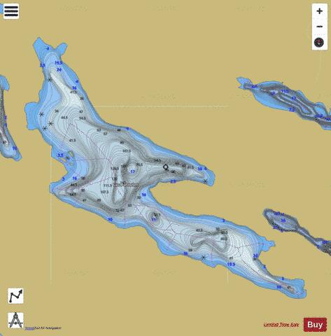 Patoulet, Lac depth contour Map - i-Boating App