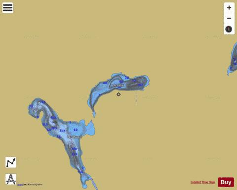 Dore, Lac depth contour Map - i-Boating App