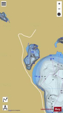 Verdun, Lac depth contour Map - i-Boating App