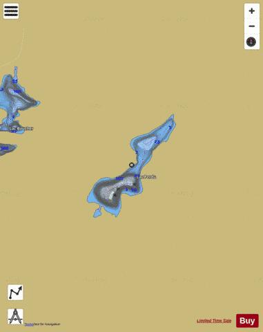 Perdu, Lac depth contour Map - i-Boating App