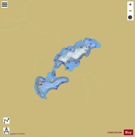 Armstrong, Lac depth contour Map - i-Boating App