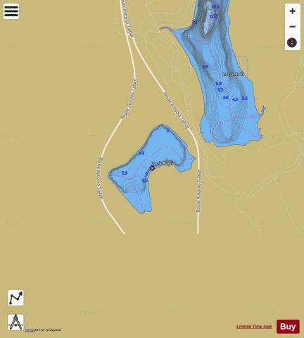 Regis, Lac a depth contour Map - i-Boating App