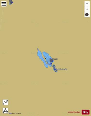 Landry, Lac depth contour Map - i-Boating App