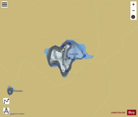 Chartier, Lac depth contour Map - i-Boating App