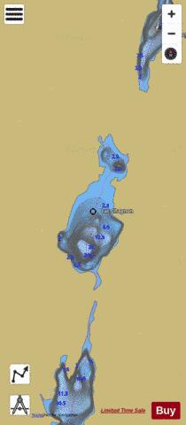 Chagnon, Lac depth contour Map - i-Boating App