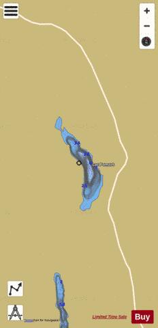 Pomart, Lac depth contour Map - i-Boating App