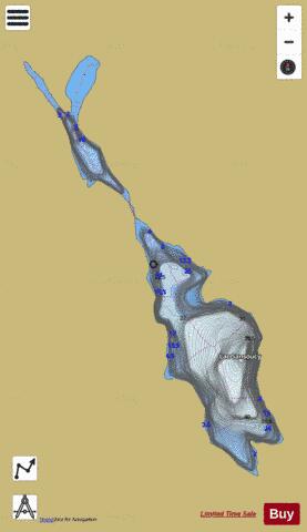 Sansoucy, Lac depth contour Map - i-Boating App