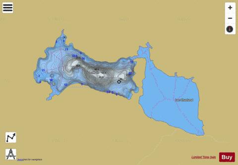 Huit, Lac depth contour Map - i-Boating App