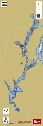 Berthiaume, Lac depth contour Map - i-Boating App