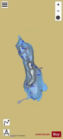 Lanctot, Lac depth contour Map - i-Boating App