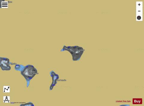 Sissou, Lac depth contour Map - i-Boating App