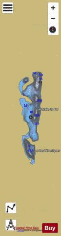 Main de Fer, Lac depth contour Map - i-Boating App