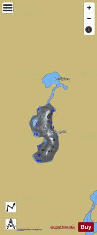 Casgrain, Lac depth contour Map - i-Boating App