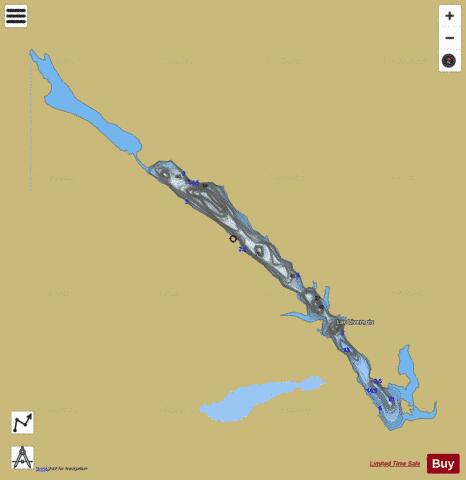 Livernois, Lac depth contour Map - i-Boating App